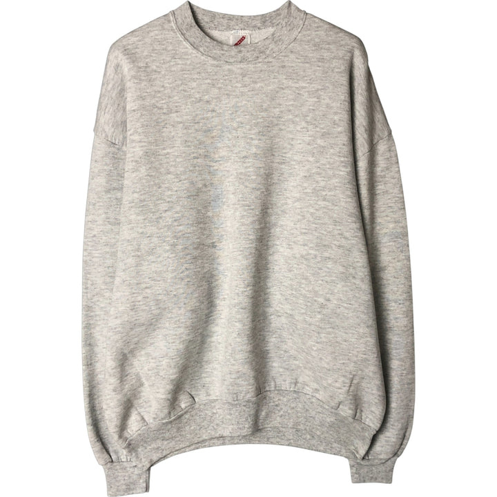80s-90'S Jerzees Plain Blank Sweatshirt Trainer Made in USA Men's XL Vintage cotton pale white type Vintage Second Hand