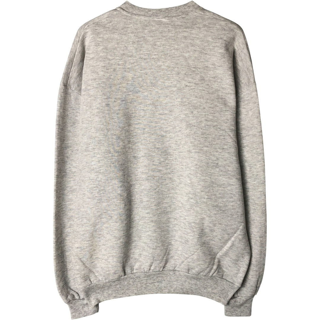 80s-90'S Jerzees Plain Blank Sweatshirt Trainer Made in USA Men's XL Vintage cotton pale white type Vintage Second Hand