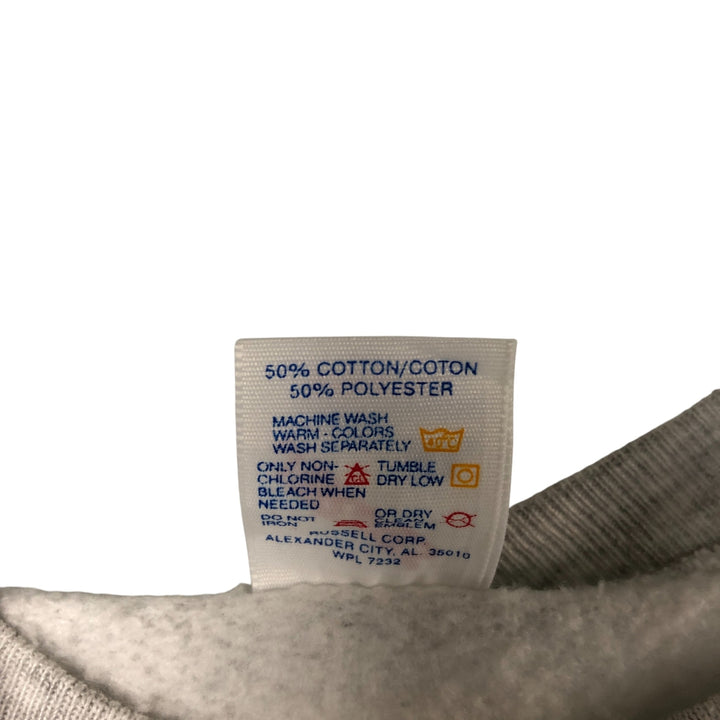 80s-90'S Jerzees Plain Blank Sweatshirt Trainer Made in USA Men's XL Vintage cotton pale white type Vintage Second Hand