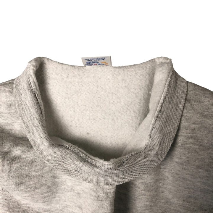 80s-90'S Jerzees Plain Blank Sweatshirt Trainer Made in USA Men's XL Vintage cotton pale white type Vintage Second Hand