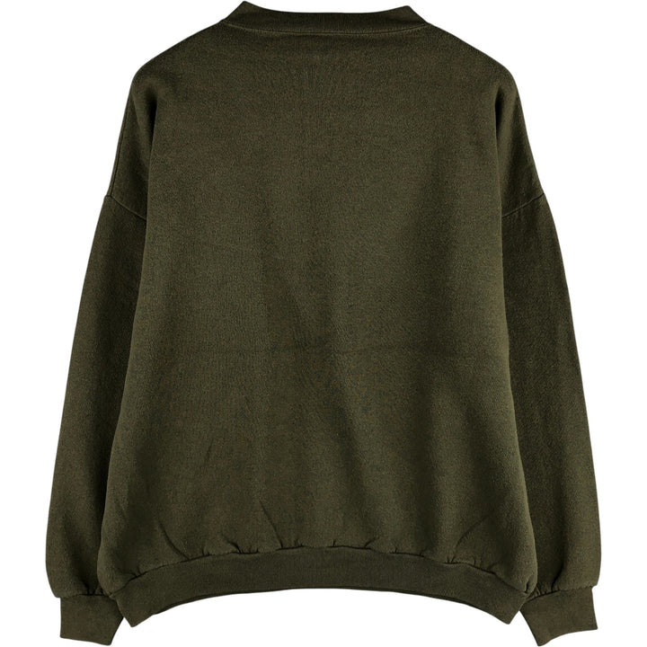 Vintage TULTEX plain blank sweatshirt, made in the USA, men's size XL. cotton Khaki type Vintage Second Hand