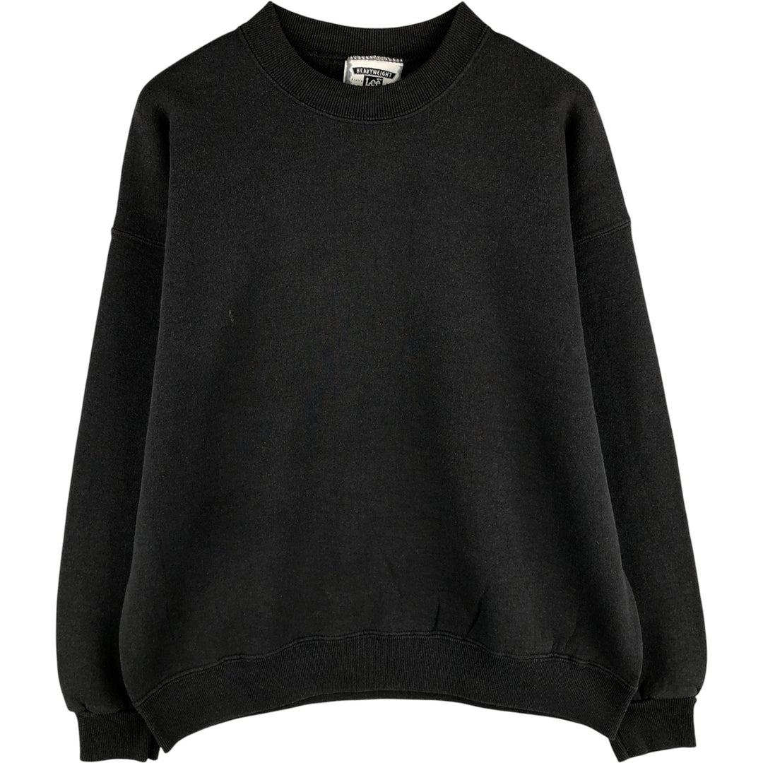 Jerzees Plain Blank Sweatshirt, Made in USA, Men's Size XL cotton black type Vintage Second Hand