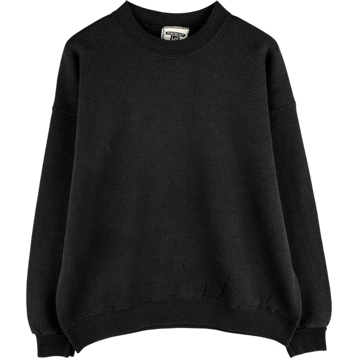 Jerzees Plain Blank Sweatshirt, Made in USA, Men's Size XL cotton black type Vintage Second Hand