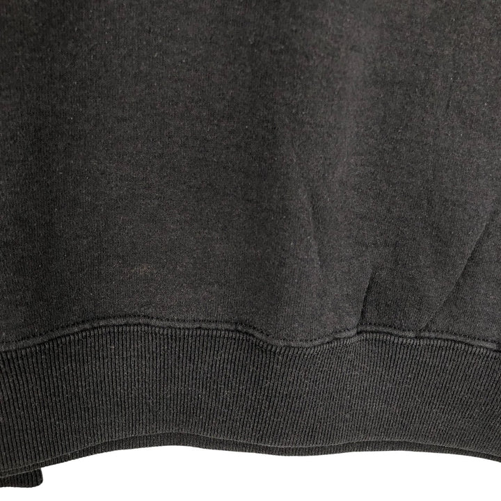 Jerzees Plain Blank Sweatshirt, Made in USA, Men's Size XL cotton black type Vintage Second Hand