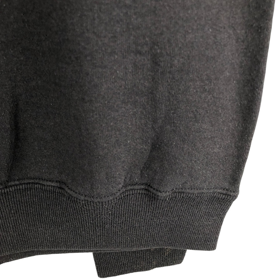Jerzees Plain Blank Sweatshirt, Made in USA, Men's Size XL cotton black type Vintage Second Hand