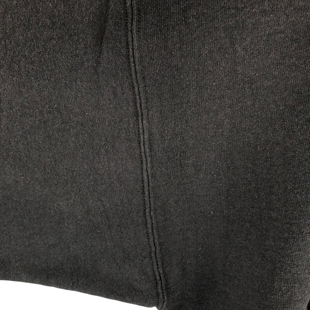 Jerzees Plain Blank Sweatshirt, Made in USA, Men's Size XL cotton black type Vintage Second Hand