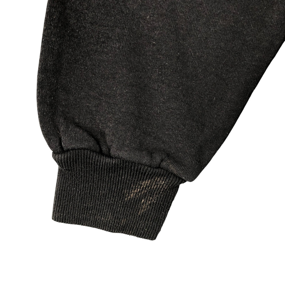 Jerzees Plain Blank Sweatshirt, Made in USA, Men's Size XL cotton black type Vintage Second Hand