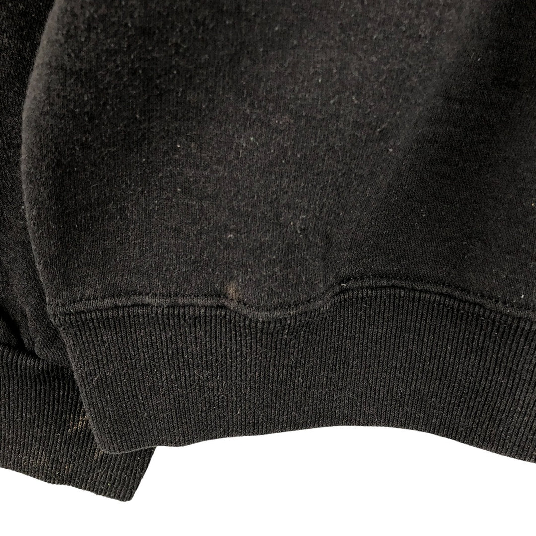 Jerzees Plain Blank Sweatshirt, Made in USA, Men's Size XL cotton black type Vintage Second Hand