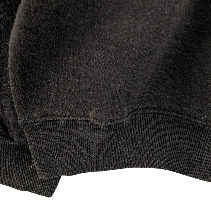 Jerzees Plain Blank Sweatshirt, Made in USA, Men's Size XL cotton black type Vintage Second Hand