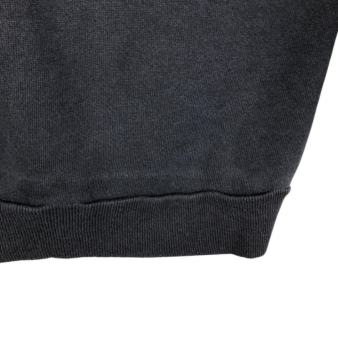 Vintage 1980'S Hanes Pannill plain blank sweatshirt, made in the USA, size L, men's cotton black type Vintage Second Hand