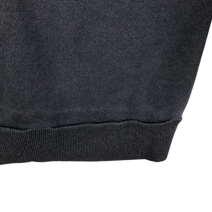 Vintage 1980'S Hanes Pannill plain blank sweatshirt, made in the USA, size L, men's cotton black type Vintage Second Hand