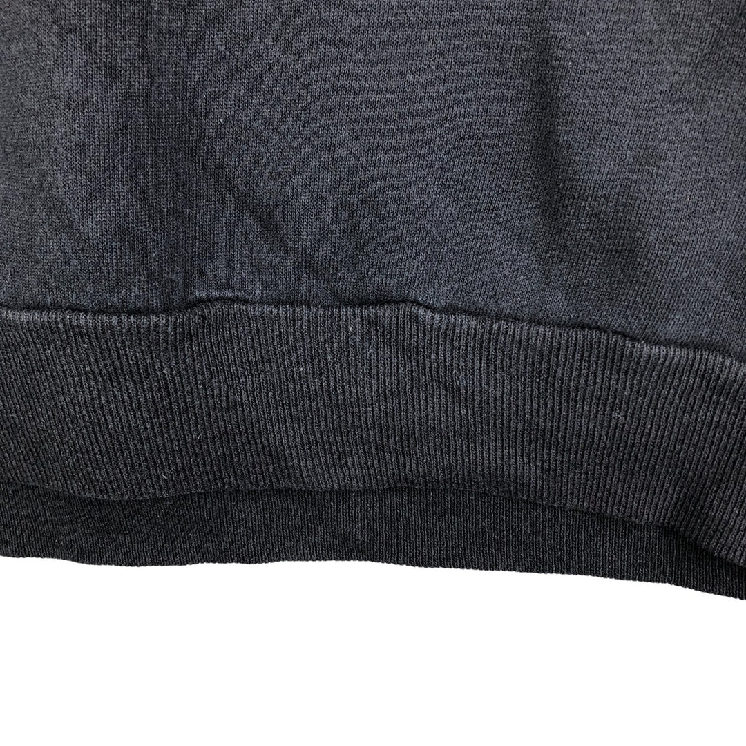 Vintage 1980'S Hanes Pannill plain blank sweatshirt, made in the USA, size L, men's cotton black type Vintage Second Hand