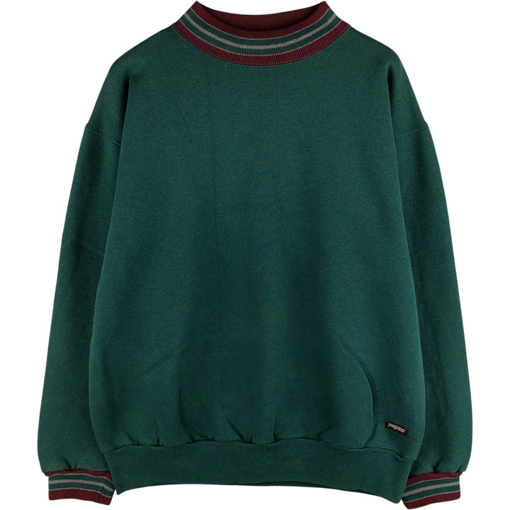 Jansport plain blank sweatshirt, made in the USA, men's size XL cotton green type Vintage Second Hand