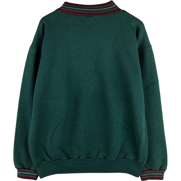 Jansport plain blank sweatshirt, made in the USA, men's size XL cotton green type Vintage Second Hand