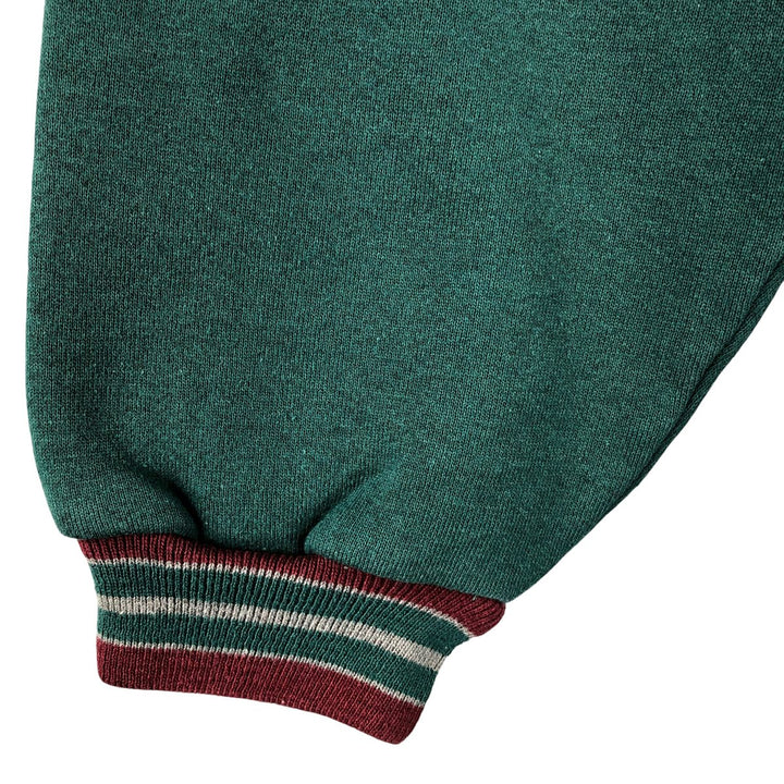 Jansport plain blank sweatshirt, made in the USA, men's size XL cotton green type Vintage Second Hand