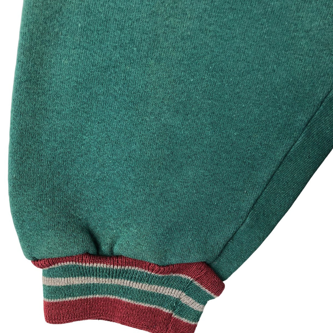 Jansport plain blank sweatshirt, made in the USA, men's size XL cotton green type Vintage Second Hand