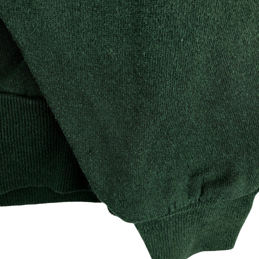 90'S Jerzees Plain Blank Sweatshirt Trainer Made in USA Men's XL Vintage cotton green type Vintage Second Hand