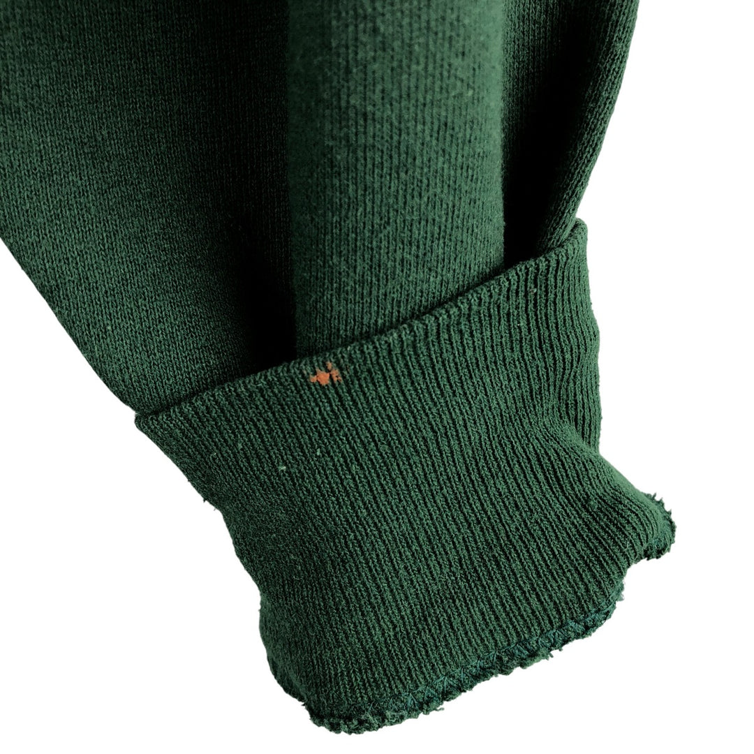 90'S Jerzees Plain Blank Sweatshirt Trainer Made in USA Men's XL Vintage cotton green type Vintage Second Hand