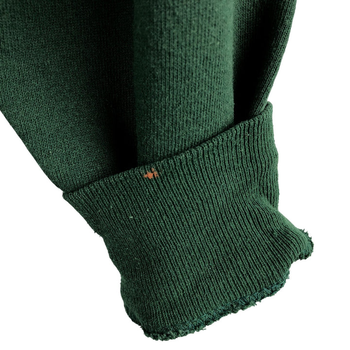 90'S Jerzees Plain Blank Sweatshirt Trainer Made in USA Men's XL Vintage cotton green type Vintage Second Hand