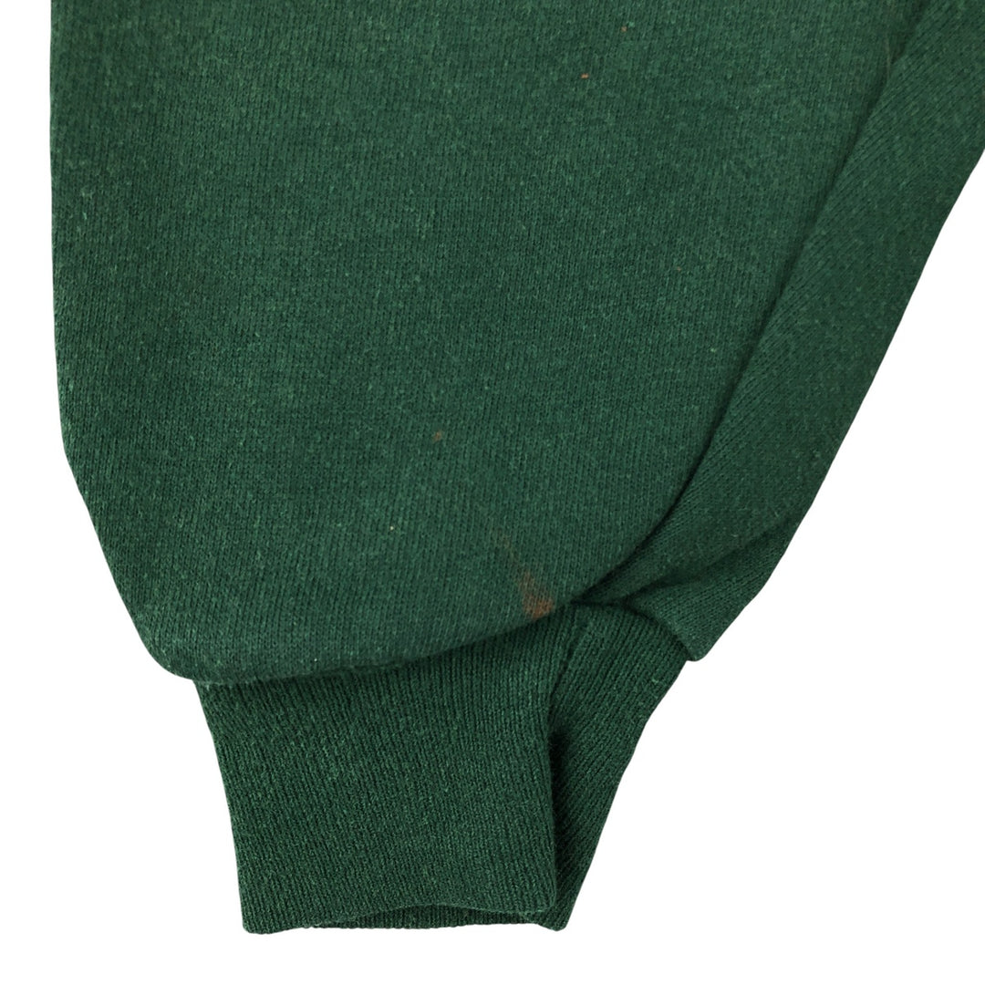90'S Jerzees Plain Blank Sweatshirt Trainer Made in USA Men's XL Vintage cotton green type Vintage Second Hand