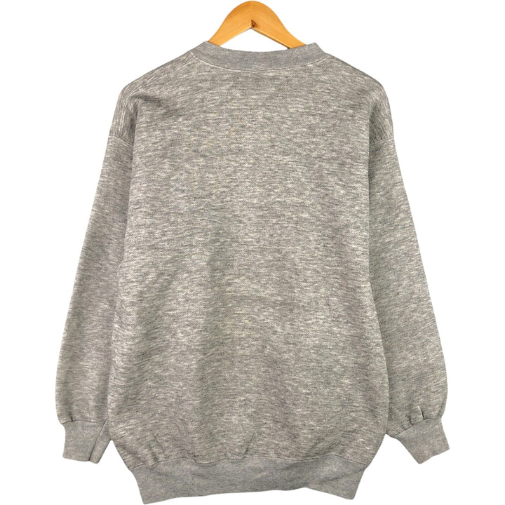 Vintage 80s-90'S Herman's plain blank sweatshirt, made in the USA, men's size L unclear gray type Vintage Second Hand