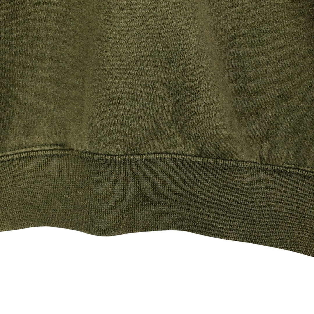2000'S - Jerzees SPORT plain blank sweatshirt, Made in USA, Men's XL cotton Khaki type sage green Vintage Second Hand