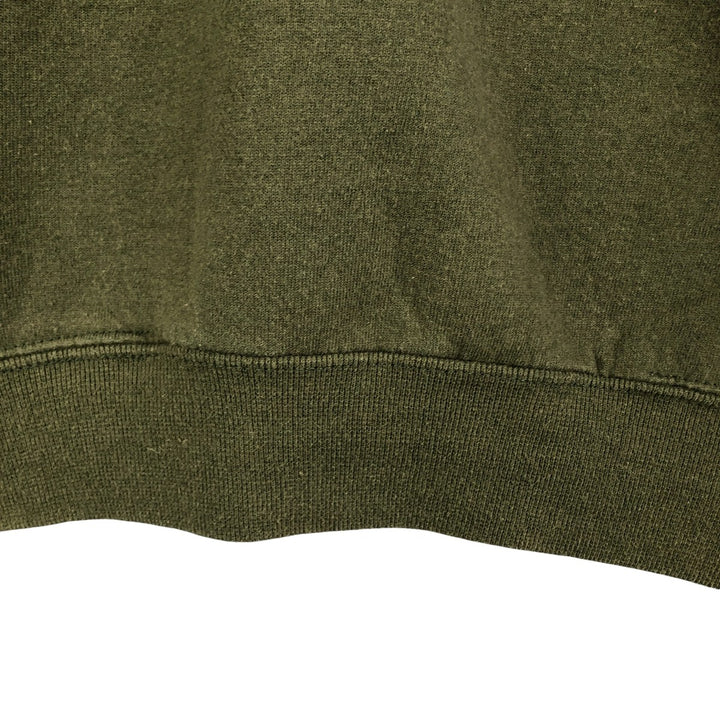 2000'S - Jerzees SPORT plain blank sweatshirt, Made in USA, Men's XL cotton Khaki type sage green Vintage Second Hand