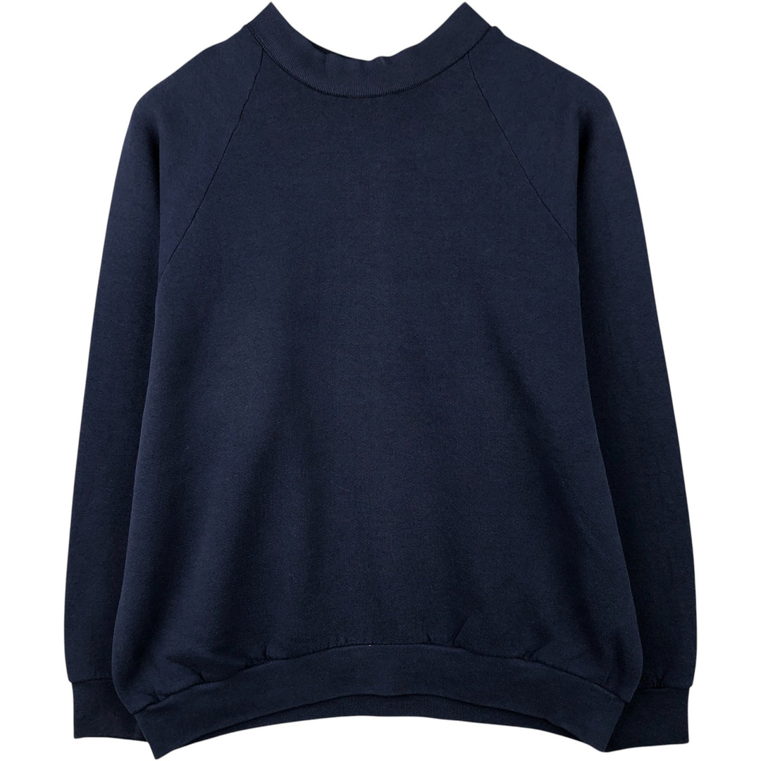 90'S Fruit of the Loom Plain Blank Sweatshirt, Made in USA, Men's XL, Vintage cotton navy blue type Vintage Second Hand