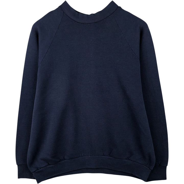 90'S Fruit of the Loom Plain Blank Sweatshirt, Made in USA, Men's XL, Vintage cotton navy blue type Vintage Second Hand