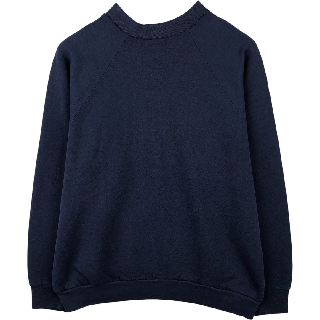 90'S Fruit of the Loom Plain Blank Sweatshirt, Made in USA, Men's XL, Vintage cotton navy blue type Vintage Second Hand