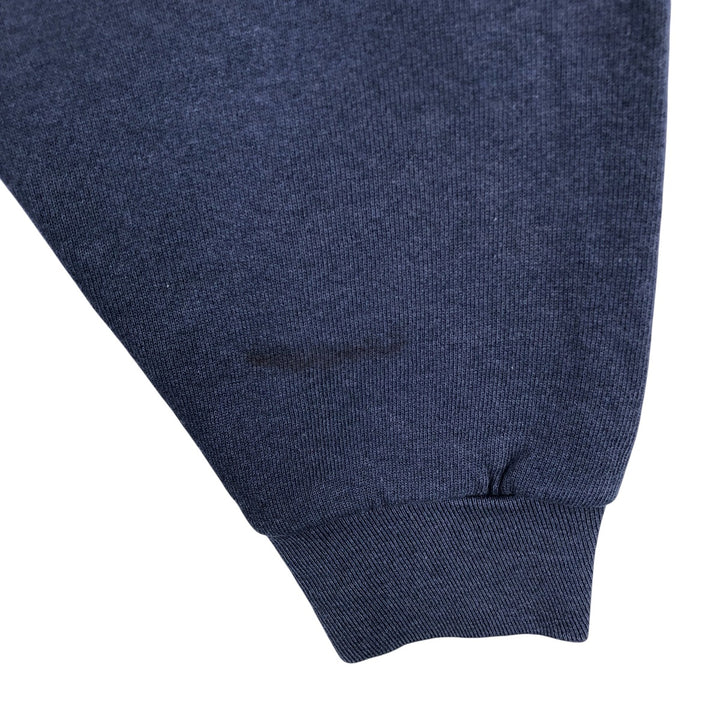 90'S Fruit of the Loom Plain Blank Sweatshirt, Made in USA, Men's XL, Vintage cotton navy blue type Vintage Second Hand