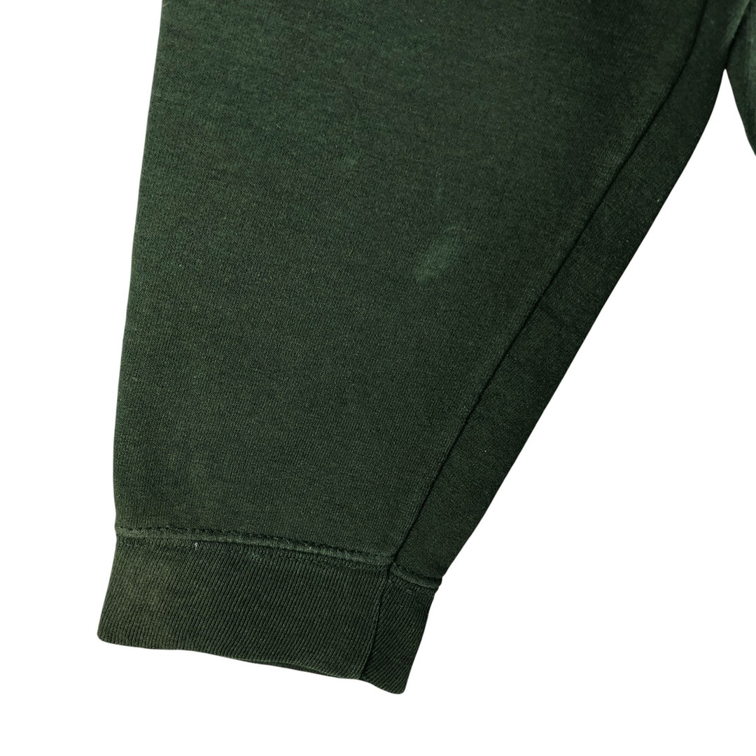 2000'S Gildan plain blank sweatshirt, men's size small cotton Green type dark green Vintage Second Hand