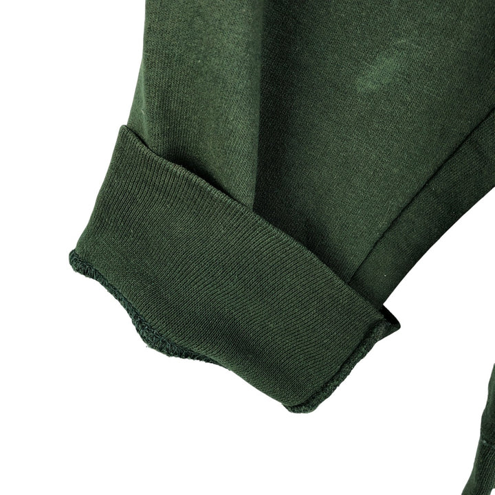 2000'S Gildan plain blank sweatshirt, men's size small cotton Green type dark green Vintage Second Hand