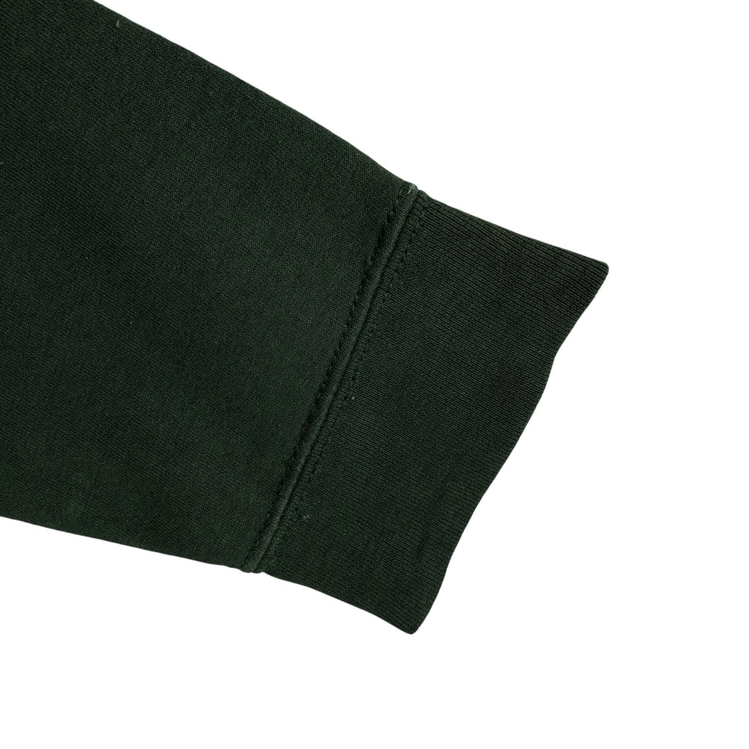 2000'S Gildan plain blank sweatshirt, men's size small cotton Green type dark green Vintage Second Hand