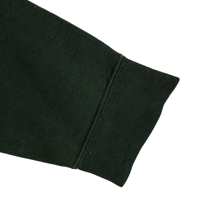2000'S Gildan plain blank sweatshirt, men's size small cotton Green type dark green Vintage Second Hand