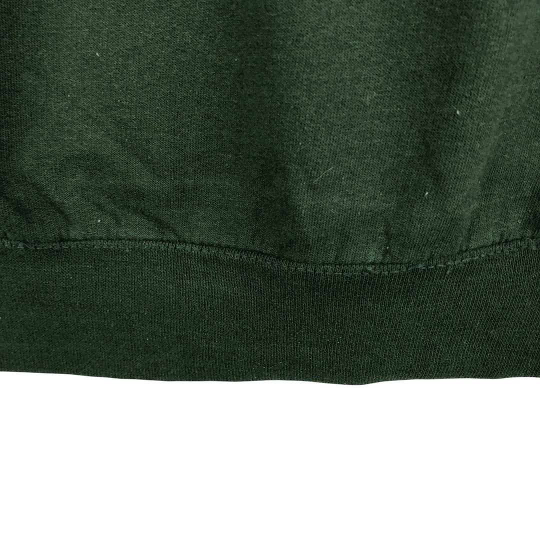 2000'S Gildan plain blank sweatshirt, men's size small cotton Green type dark green Vintage Second Hand