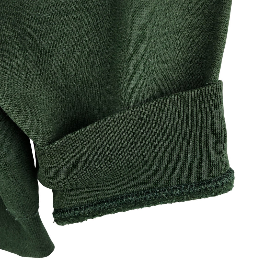 2000'S Gildan plain blank sweatshirt, men's size small cotton Green type dark green Vintage Second Hand