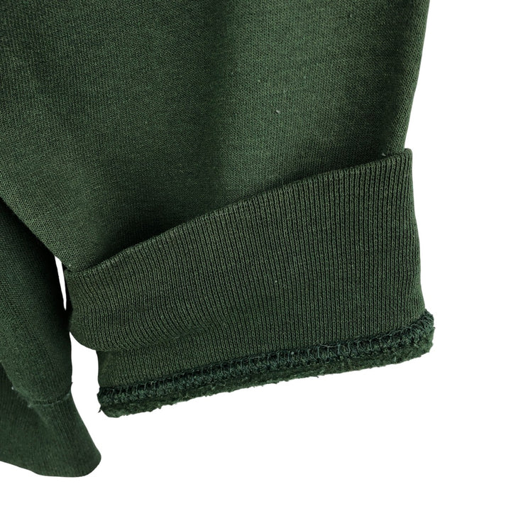 2000'S Gildan plain blank sweatshirt, men's size small cotton Green type dark green Vintage Second Hand