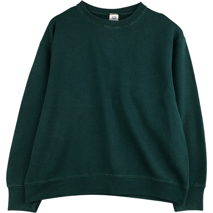 Fruit of the Loom plain blank sweatshirt cotton Green type dark green Vintage Second Hand