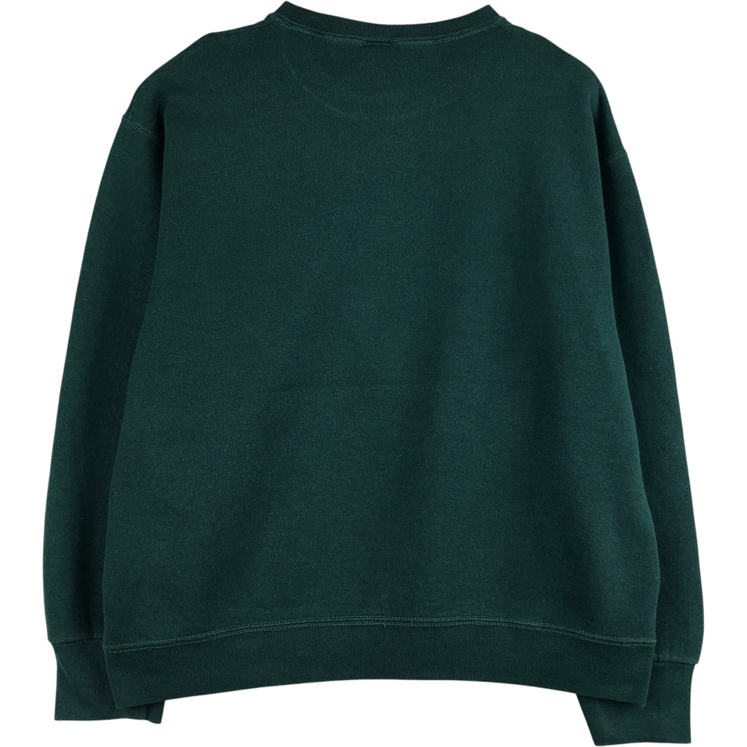 Fruit of the Loom plain blank sweatshirt cotton Green type dark green Vintage Second Hand