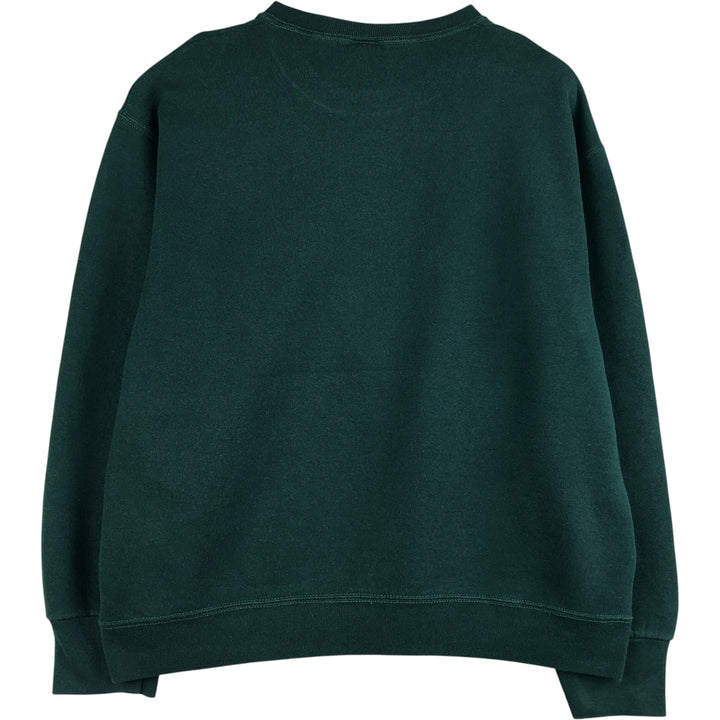 Fruit of the Loom plain blank sweatshirt cotton Green type dark green Vintage Second Hand