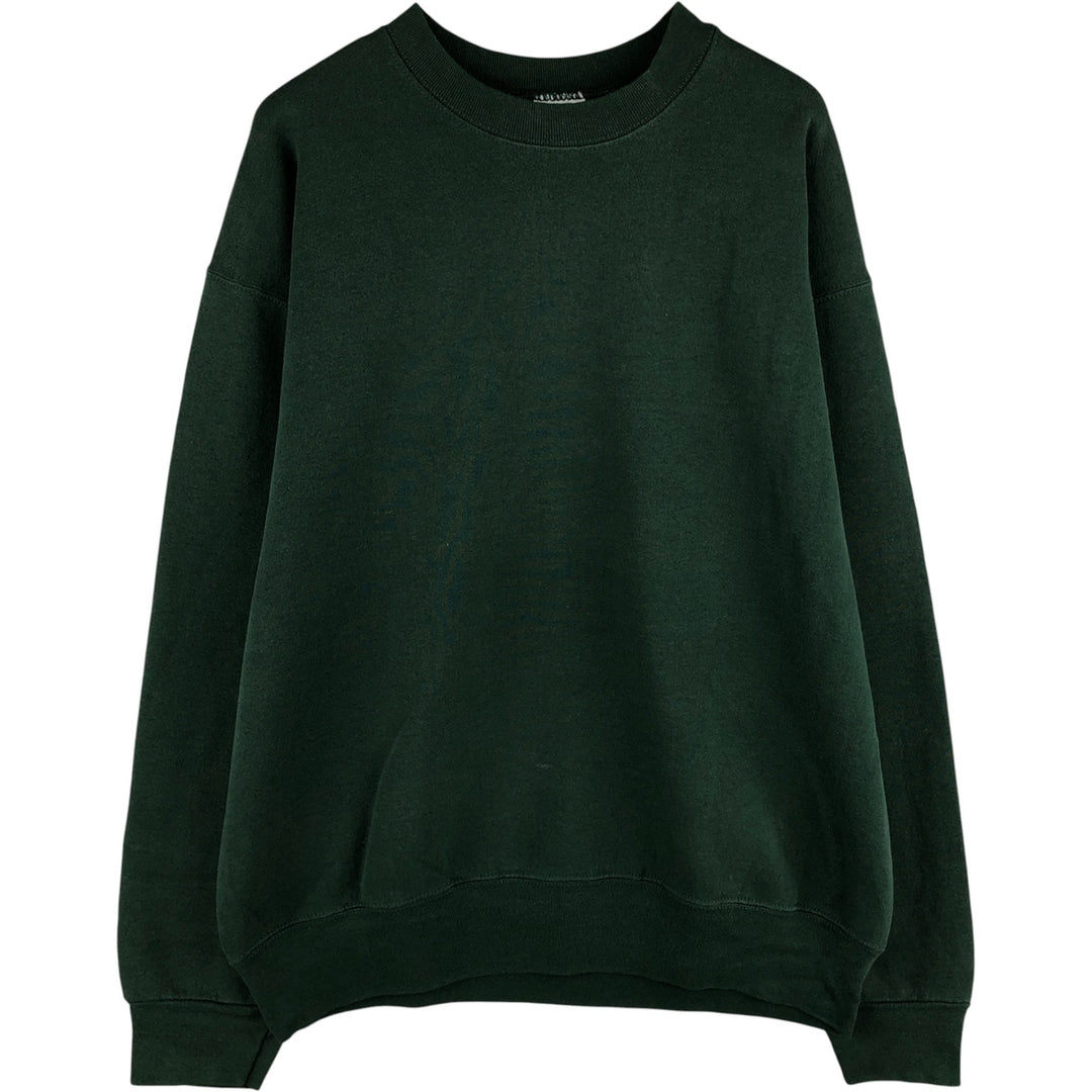 PRO-SPIRIT SELECT SWEATS Solid Color Blank Sweatshirt, Made in USA, Men's Size XL, Long Sleeve, Vintage cotton green type Vintage Second Hand