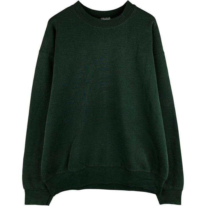 PRO-SPIRIT SELECT SWEATS Solid Color Blank Sweatshirt, Made in USA, Men's Size XL, Long Sleeve, Vintage cotton green type Vintage Second Hand