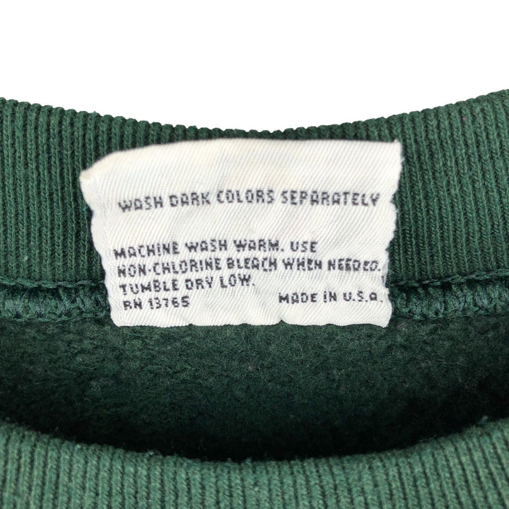 PRO-SPIRIT SELECT SWEATS Solid Color Blank Sweatshirt, Made in USA, Men's Size XL, Long Sleeve, Vintage cotton green type Vintage Second Hand