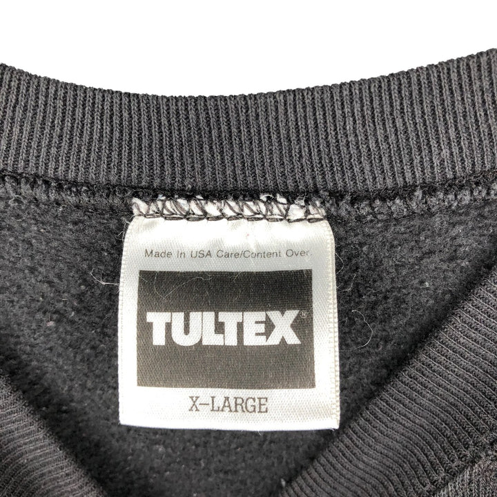 Vintage 90'S Tultex blank sweatshirt, made in the USA, men's size XL. cotton black type Vintage Second Hand