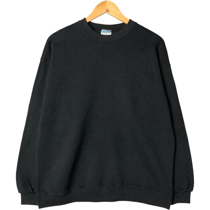 2000'S CHEETAH plain blank sweatshirt, made in the USA, men's size L cotton black type Vintage Second Hand