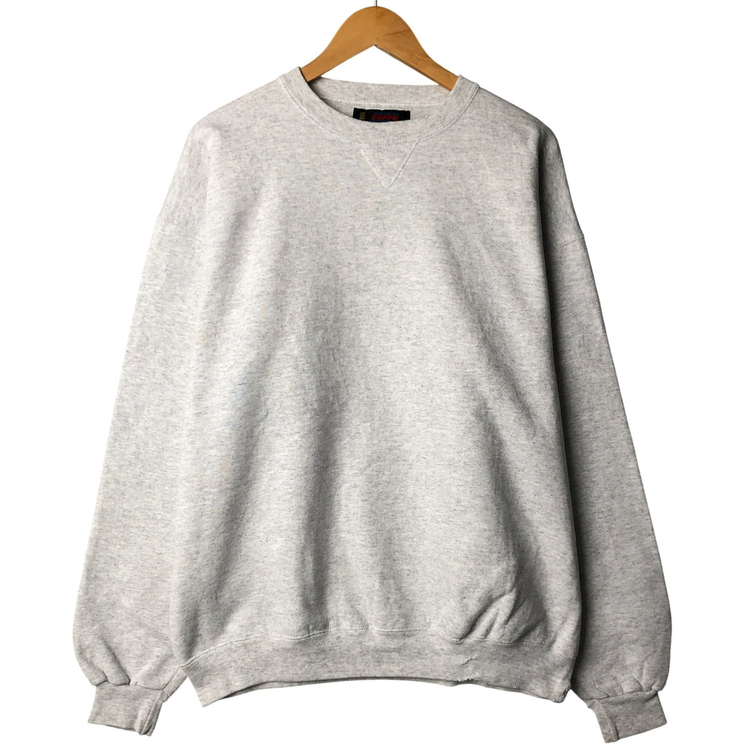 Vintage SOFFE plain blank sweatshirt, made in the USA, men's size XL. cotton pale white type Vintage Second Hand