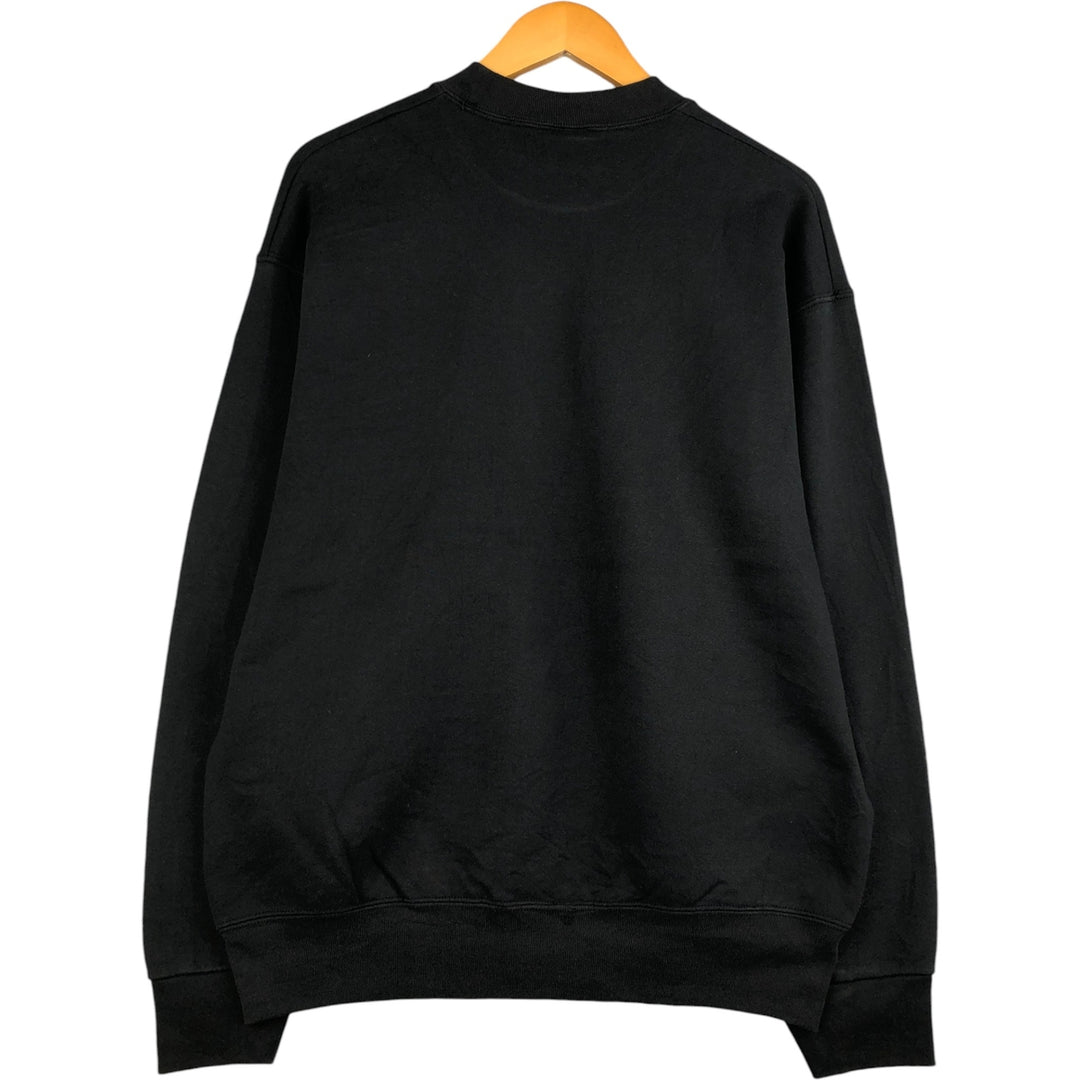 90'S BVD plain blank sweatshirt, sweatshirt, made in USA, men's size L, vintage cotton black type Vintage Second Hand