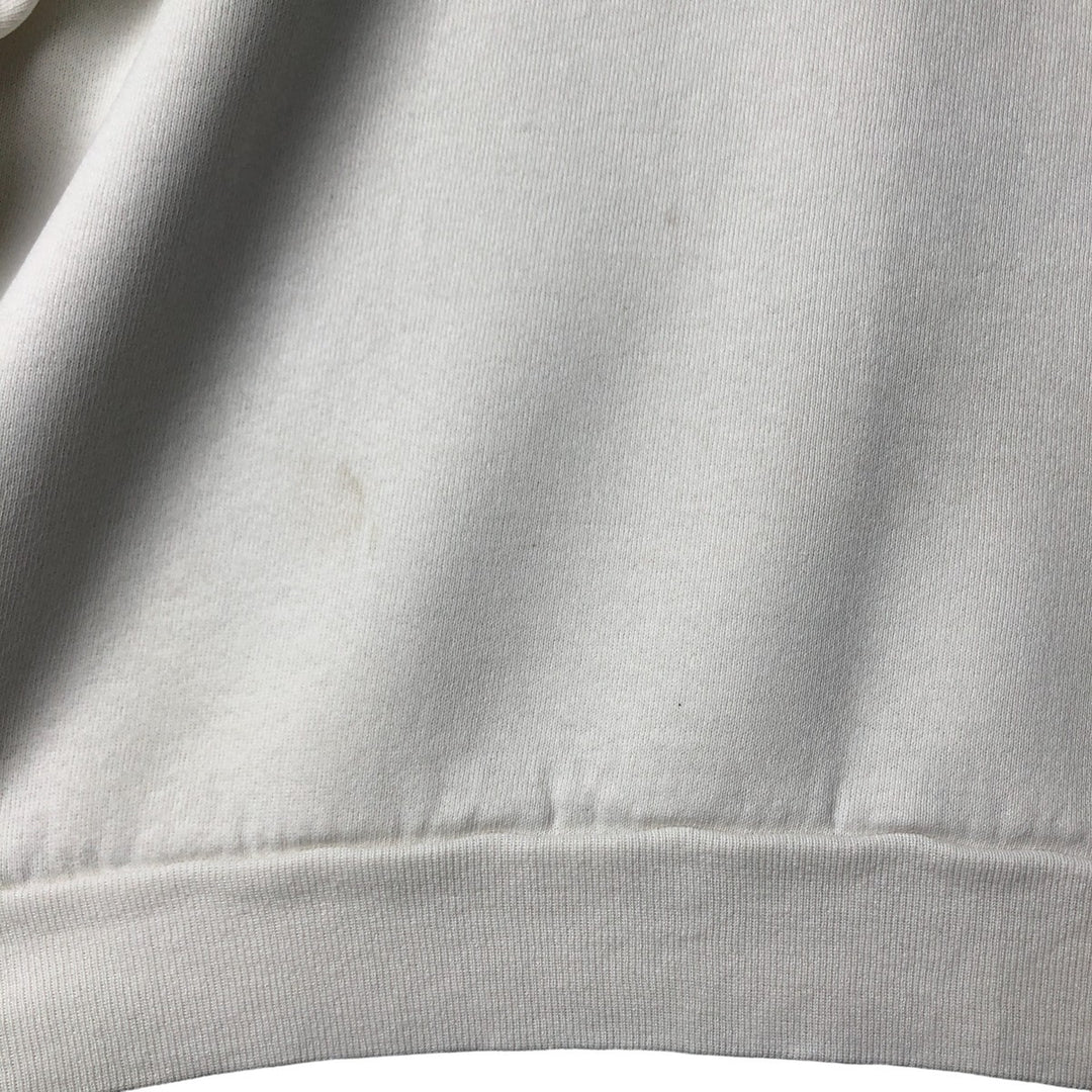 Vintage 1980'S FRUIT OF THE LOOM plain blank sweatshirt, made in the USA, men's size XL cotton white type Vintage Second Hand