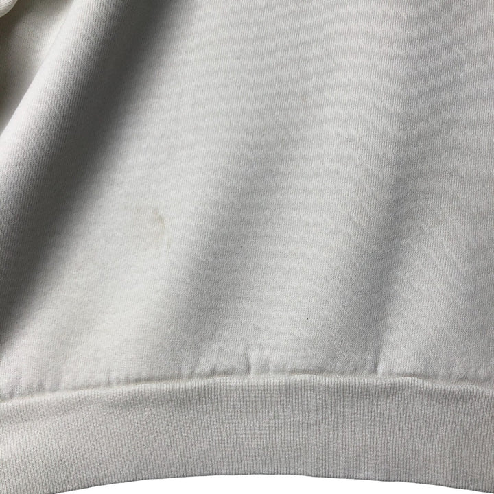 Vintage 1980'S FRUIT OF THE LOOM plain blank sweatshirt, made in the USA, men's size XL cotton white type Vintage Second Hand
